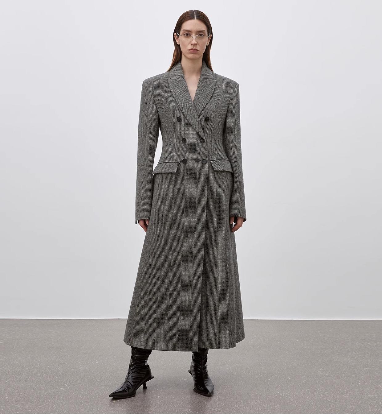 'After the Dawn' Waist-Defined Coat Firelady Fur