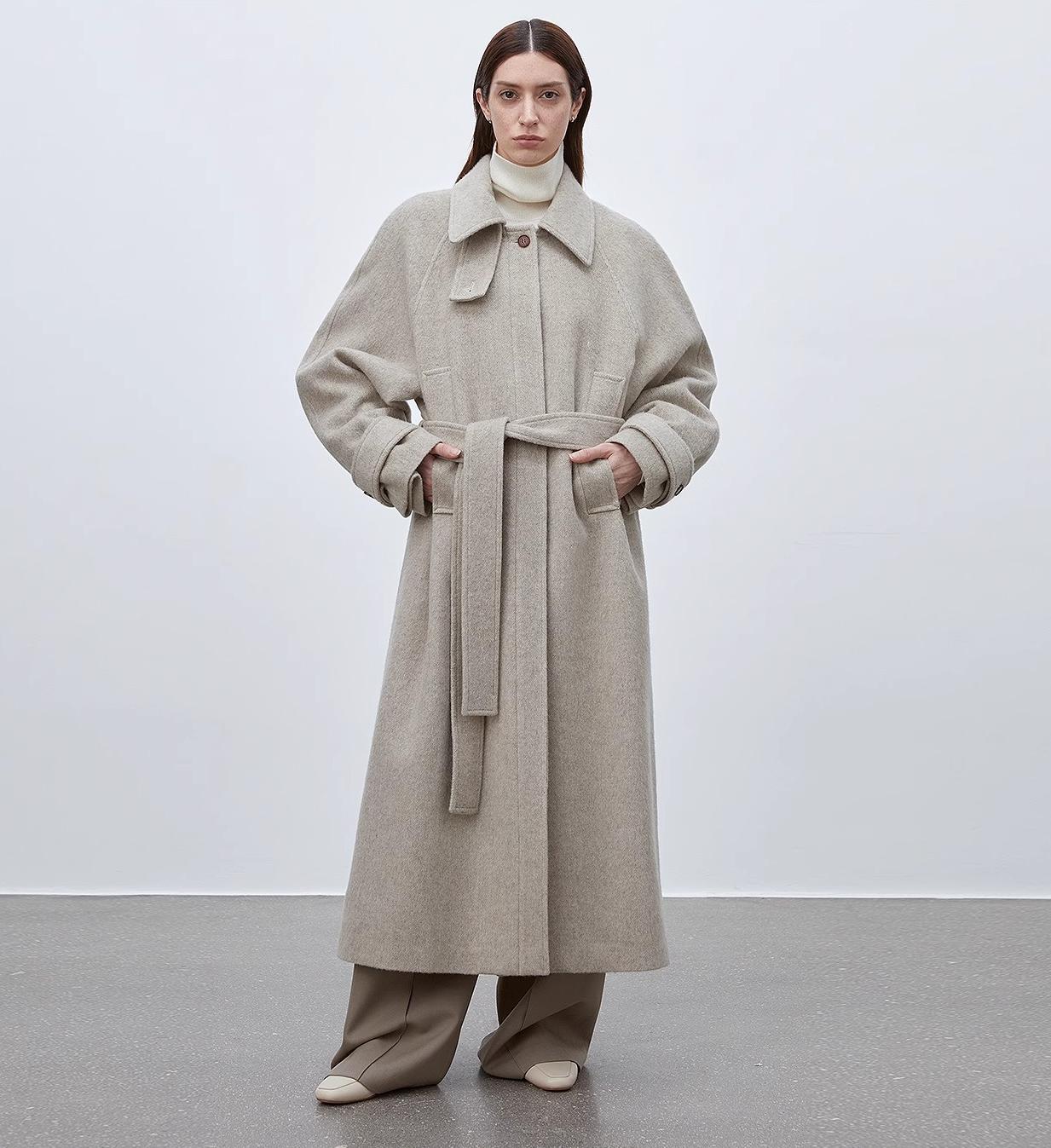 Moonlit Veil Wool Coat Firelady Fur