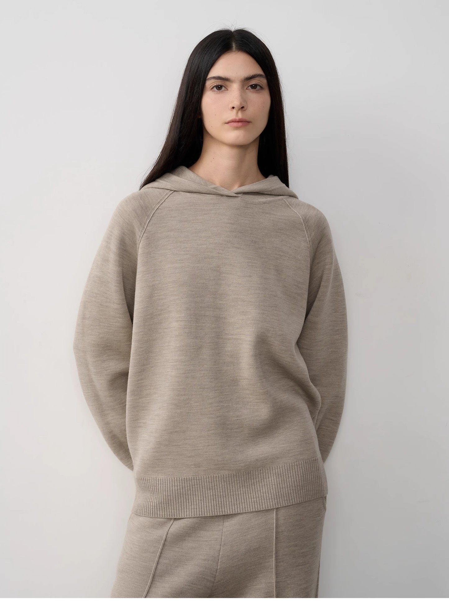 Wool Knit Hooded Set “Urban One” Firelady Fur