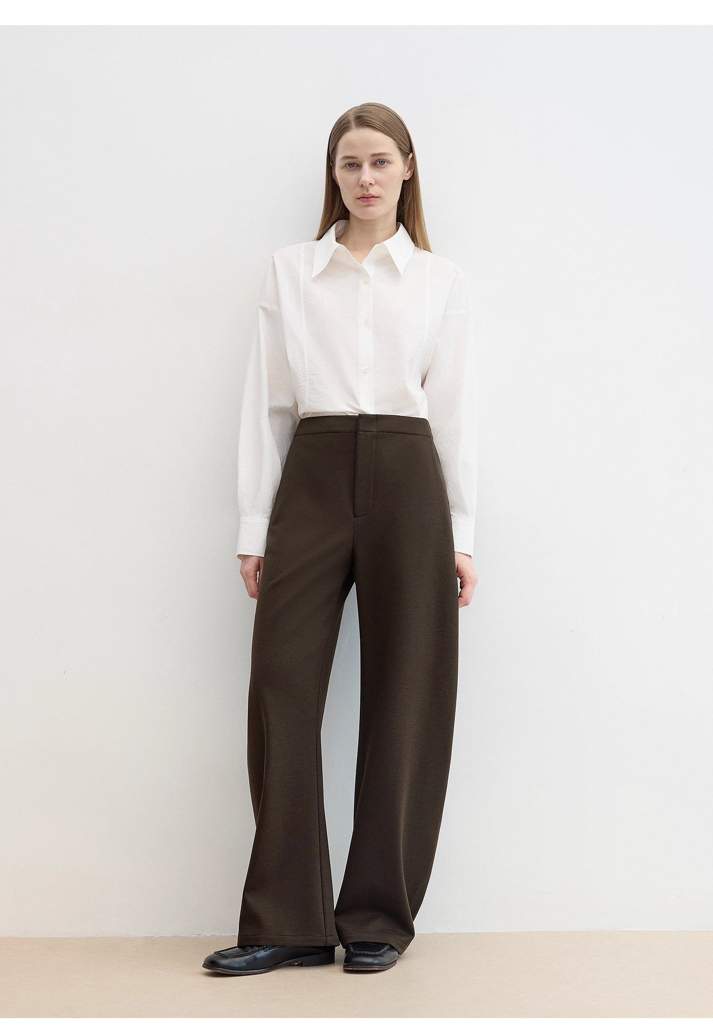 Nostalgic Stroll Wool Blend High-Waist Pants Firelady Fur