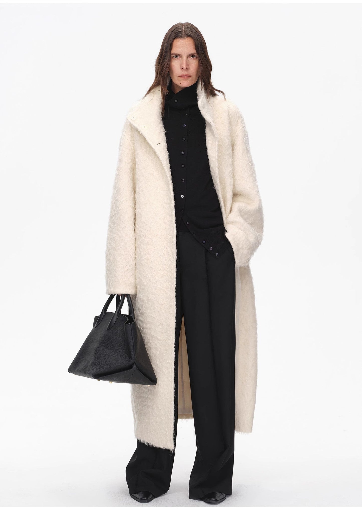 Song of Snowland Mohair Wool Coat Firelady Fur