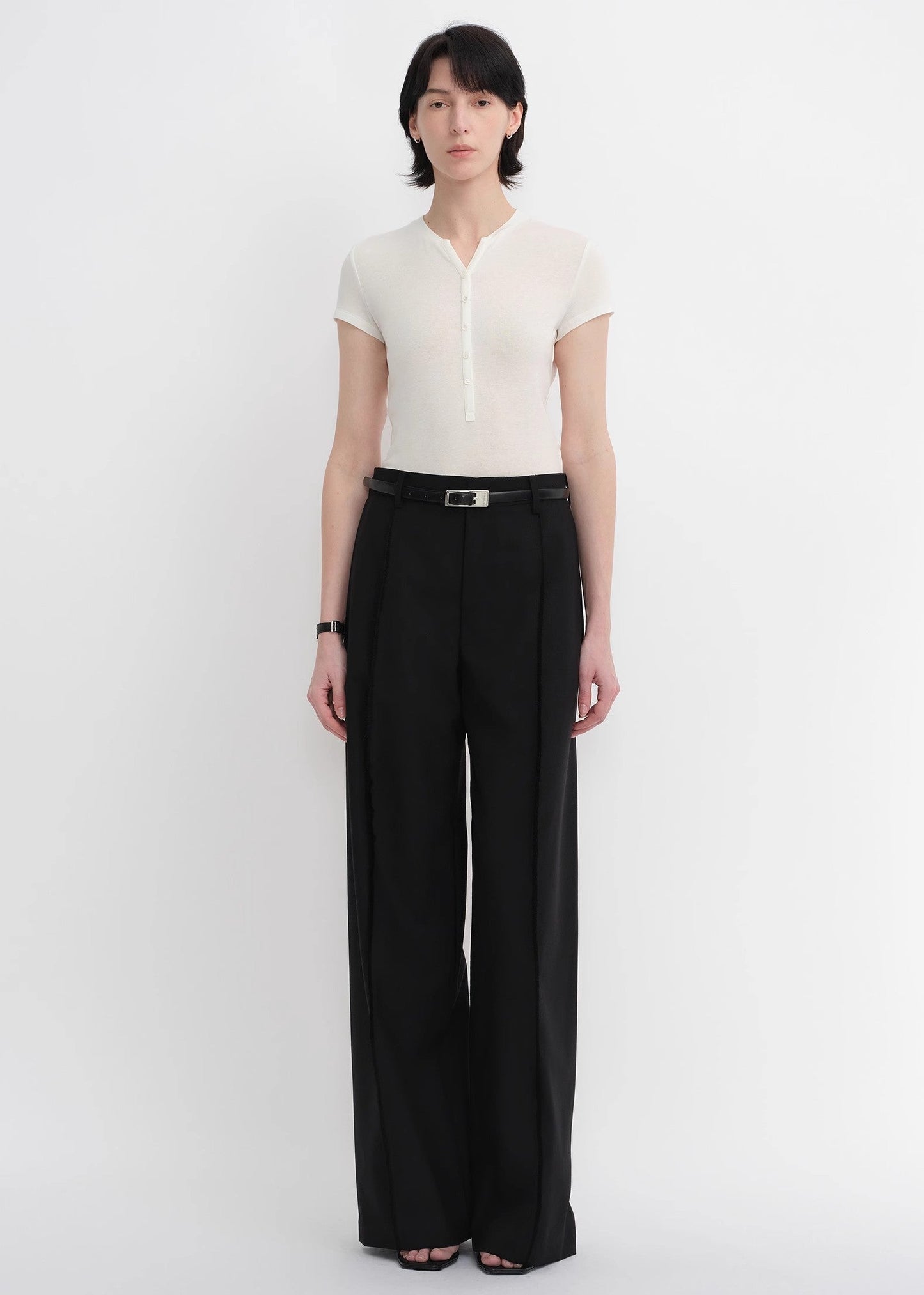 Wool Wide-Leg Pants Firelady Fur