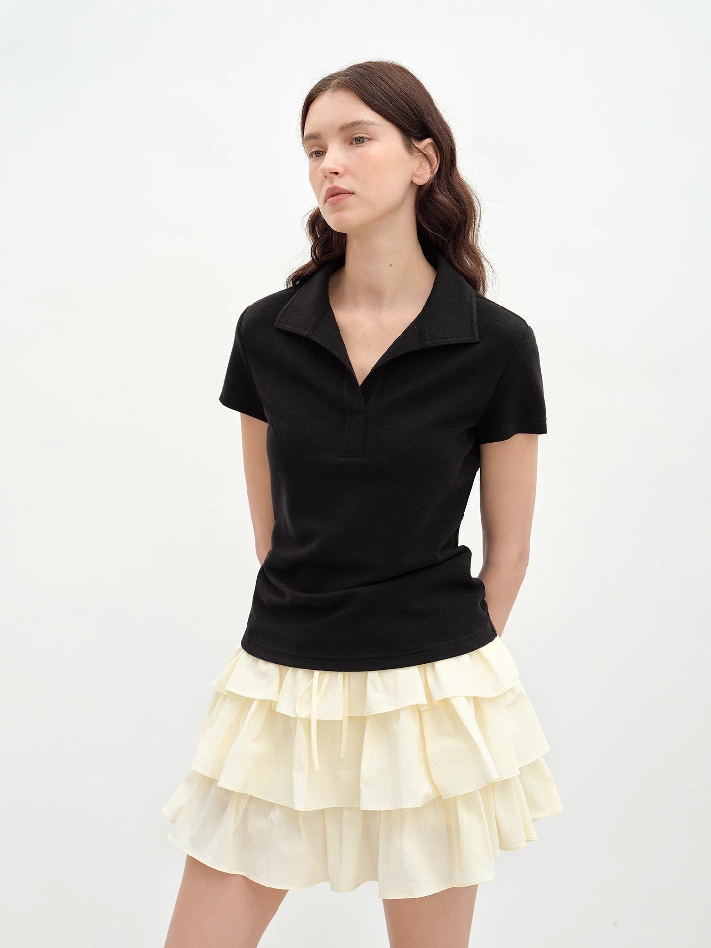 Dublin Slim Fit Lapel T-Shirt Firelady Fur