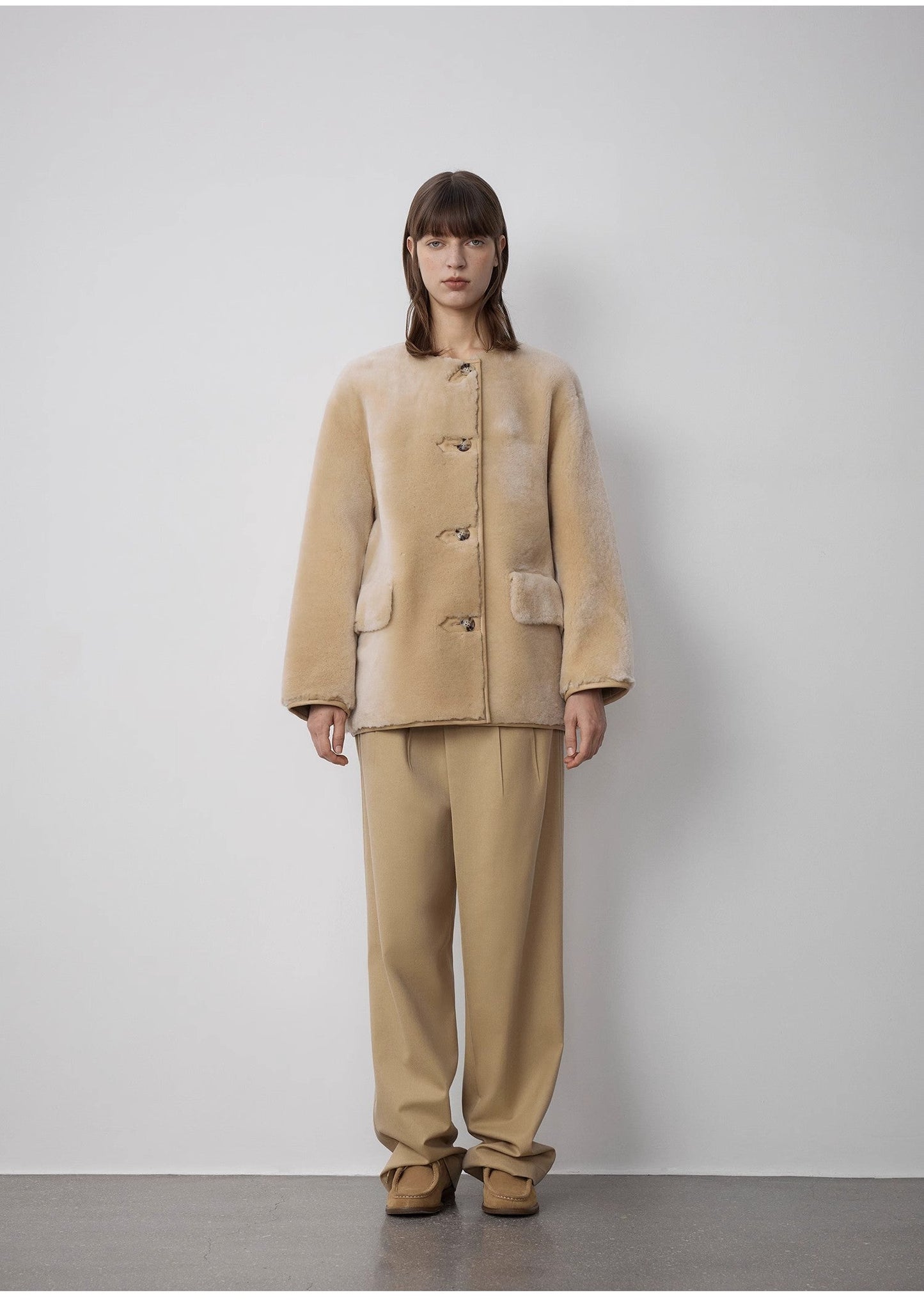 Merino Sheepskin Jacket 'Retro Time' Firelady Fur