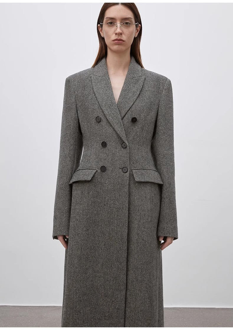 'After the Dawn' Waist-Defined Coat Firelady Fur