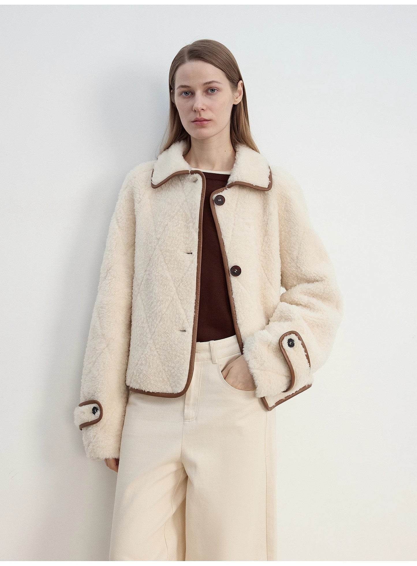 Modern Milk Cafe Merino Sheepskin Jacket Firelady Fur