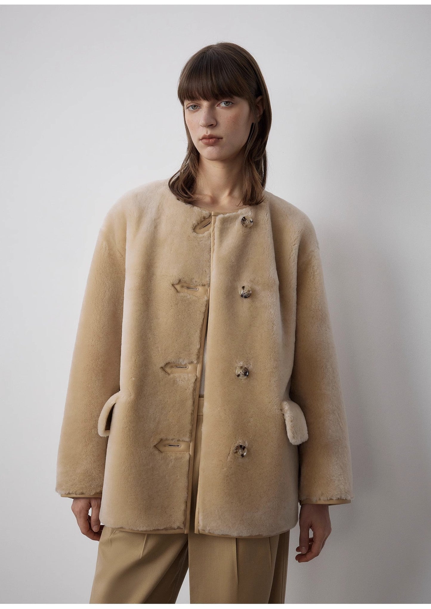 Merino Sheepskin Jacket 'Retro Time' Firelady Fur