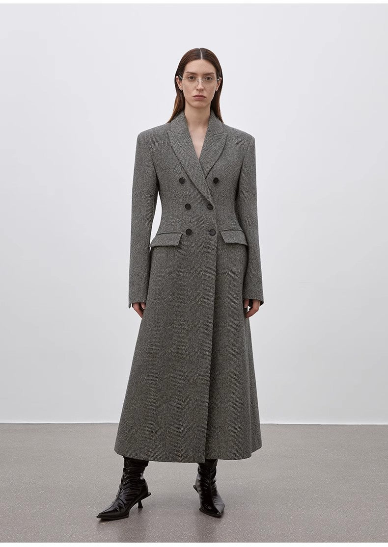 'After the Dawn' Waist-Defined Coat Firelady Fur