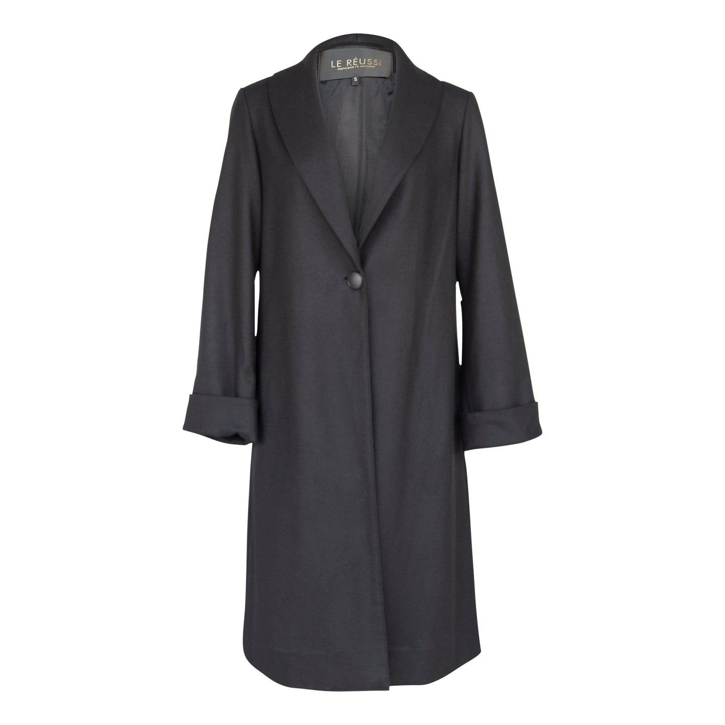 Worsted Flannel Long Trench Coat Le Réussi