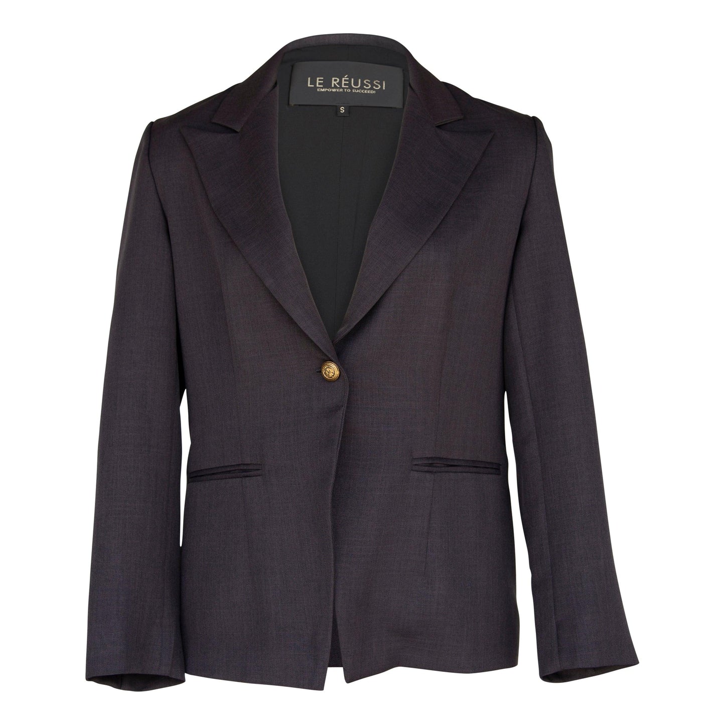 Luxe Charcoal Blazer Le Réussi