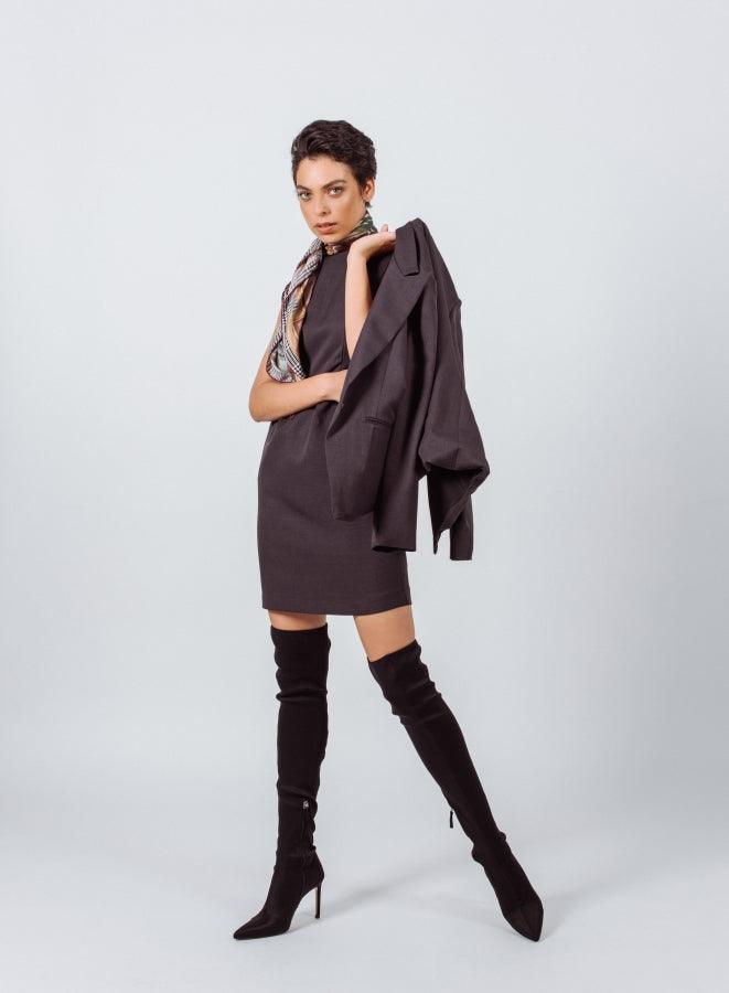 Luxe Charcoal Blazer Le Réussi
