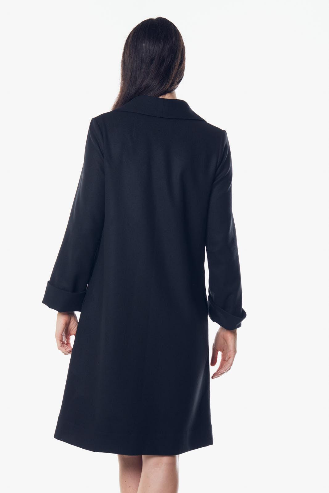 Worsted Flannel Long Trench Coat Le Réussi
