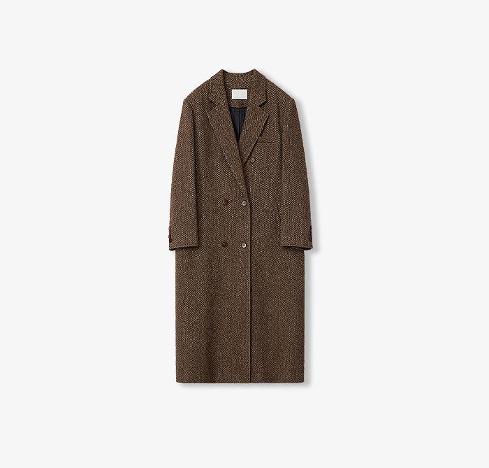 Desert City Italian Wool Herringbone Coat Firelady Fur