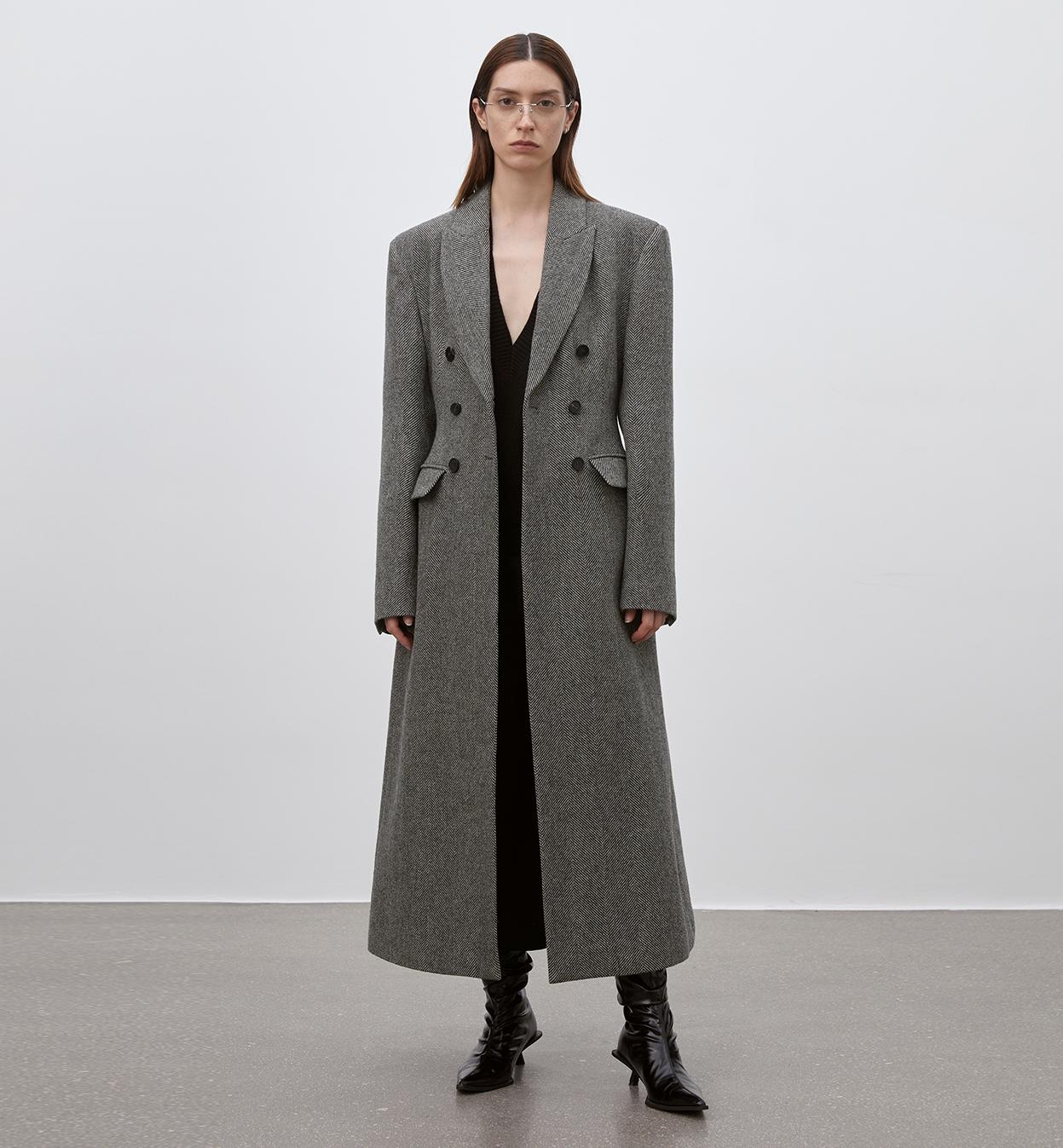'After the Dawn' Waist-Defined Coat Firelady Fur