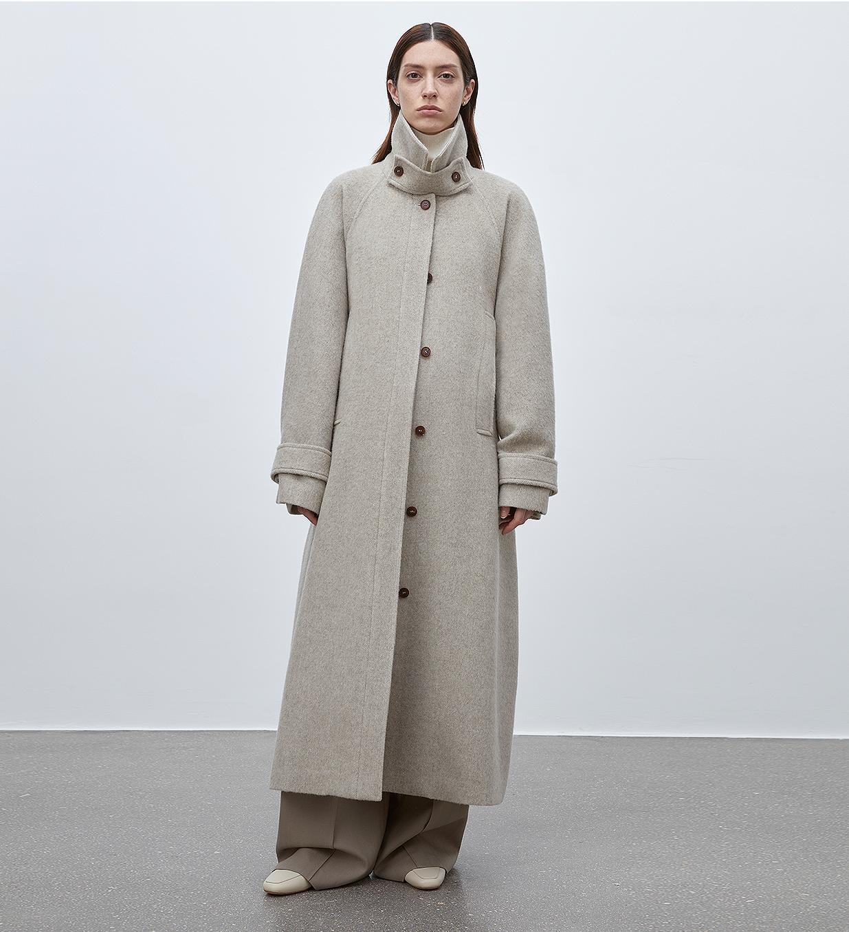 Moonlit Veil Wool Coat Firelady Fur