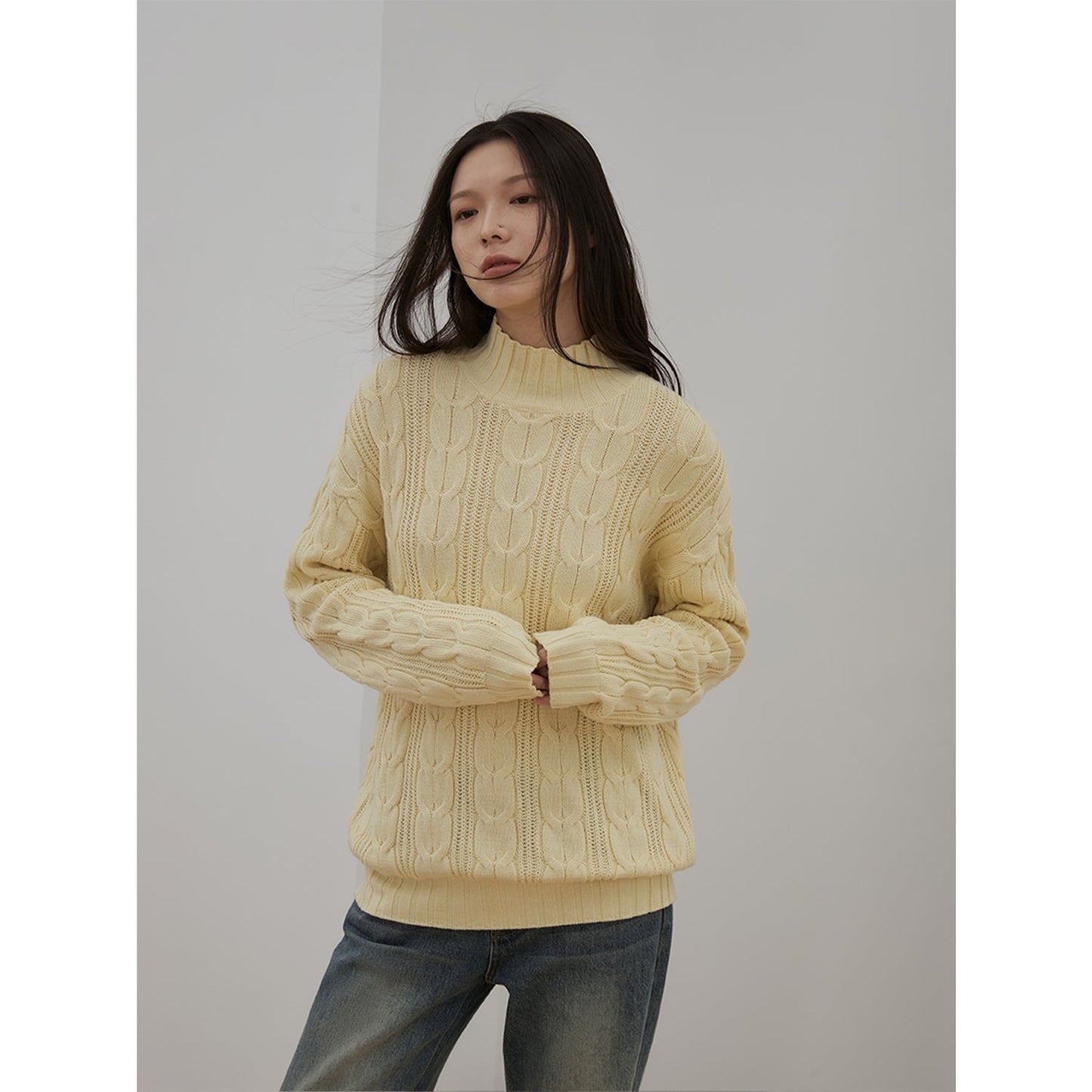Autumn Moon Star Sea Merino Wool Oversized Sweater Firelady Fur