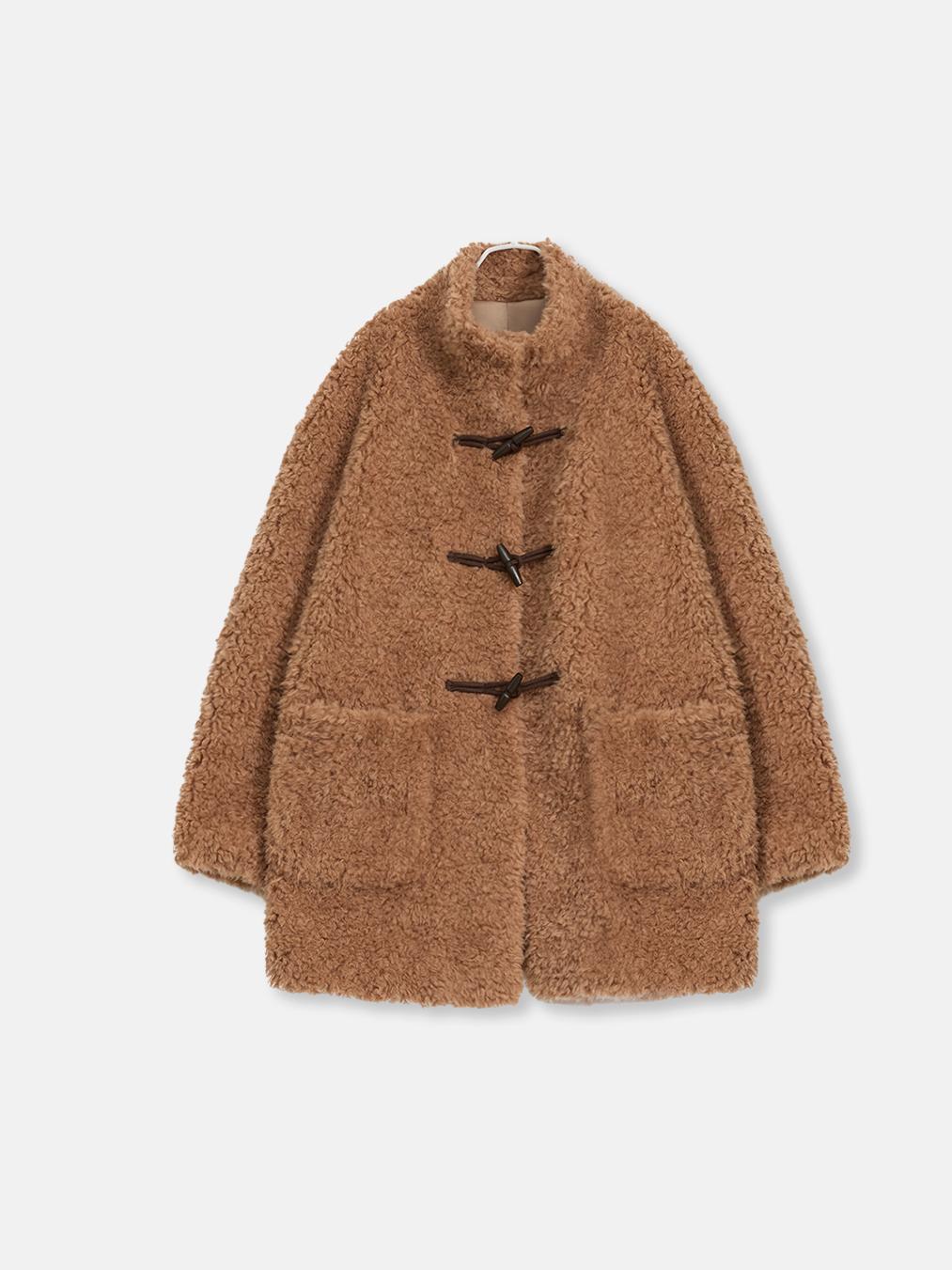 Curly Shearling Stand Collar Coat Firelady Fur