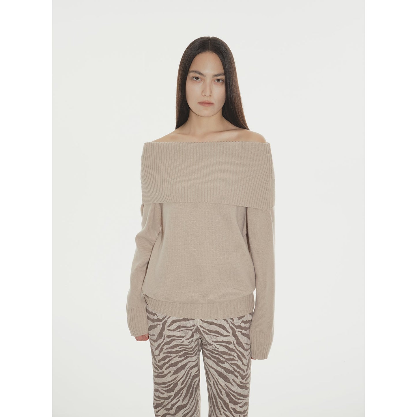 Warm Formula Off-Shoulder Merino Sweater Firelady Fur