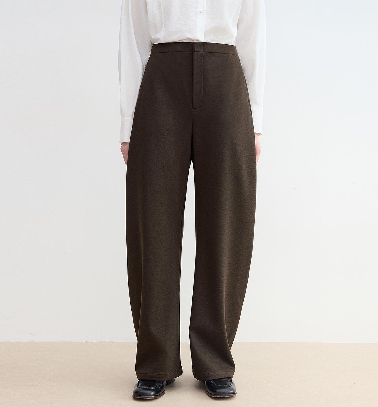 Nostalgic Stroll Wool Blend High-Waist Pants Firelady Fur