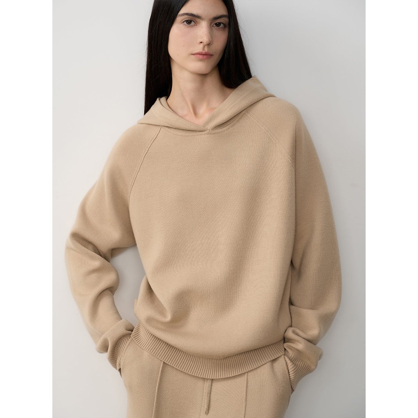 Wool Knit Hooded Set “Urban One” Firelady Fur