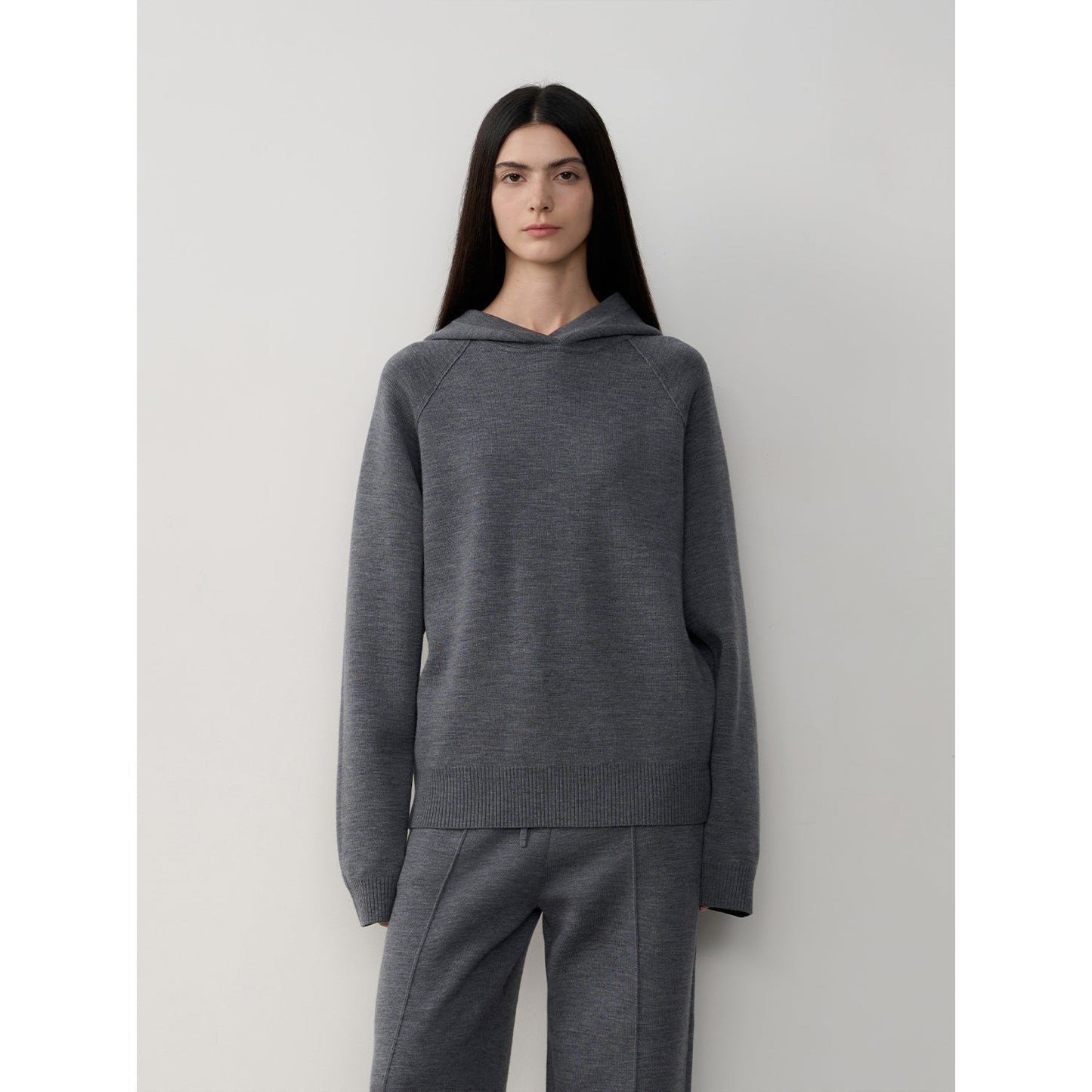 Wool Knit Hooded Set “Urban One” Firelady Fur