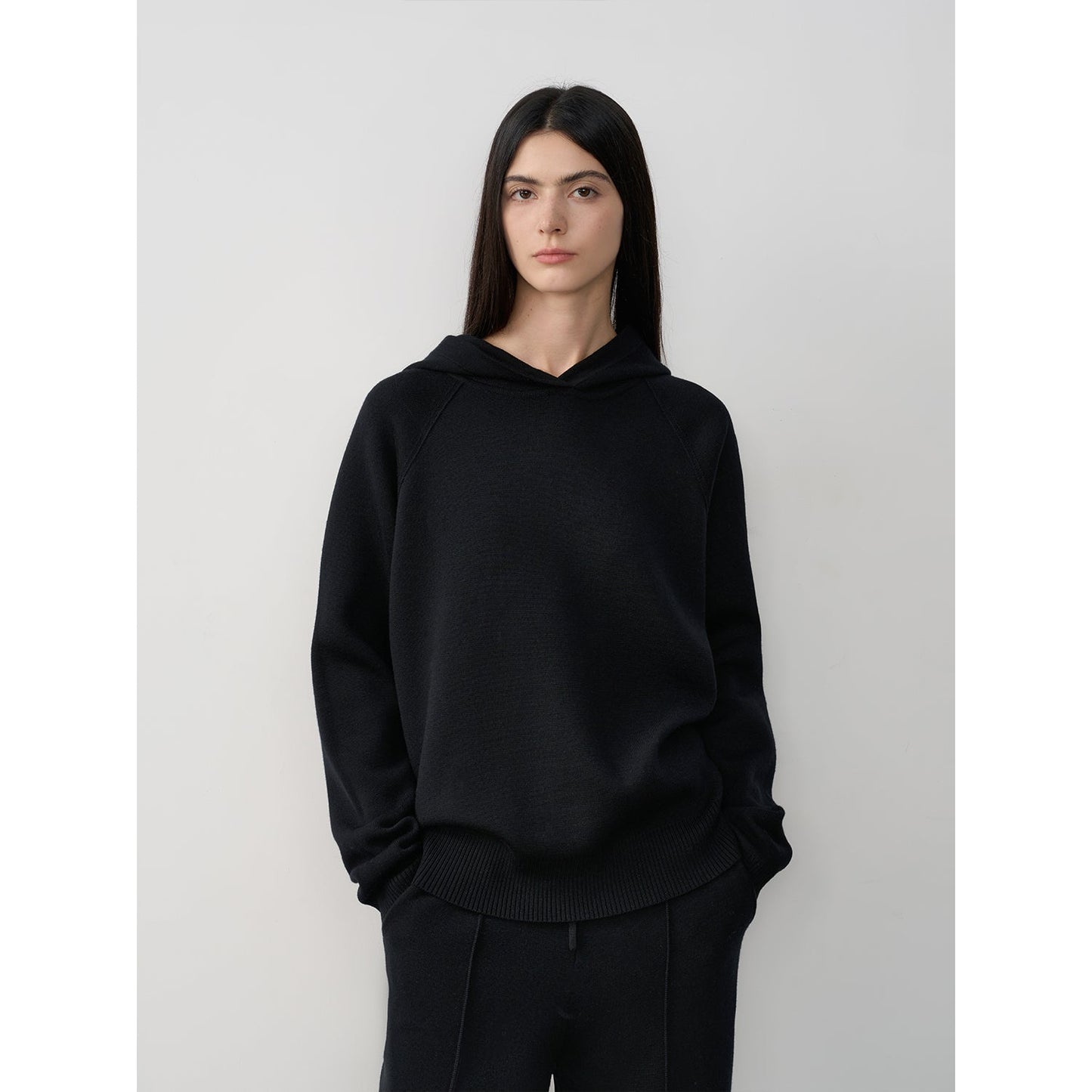Wool Knit Hooded Set “Urban One” Firelady Fur