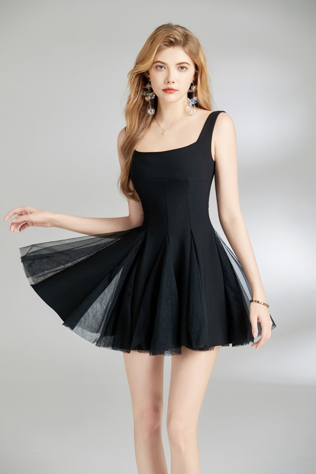Adelina Pleated Maxi Dress DZA
