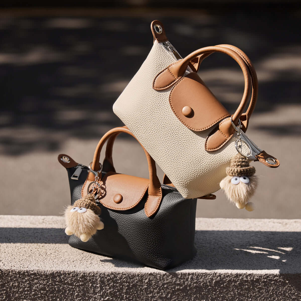Amelia Top Handle Leather Bag Nalandu
