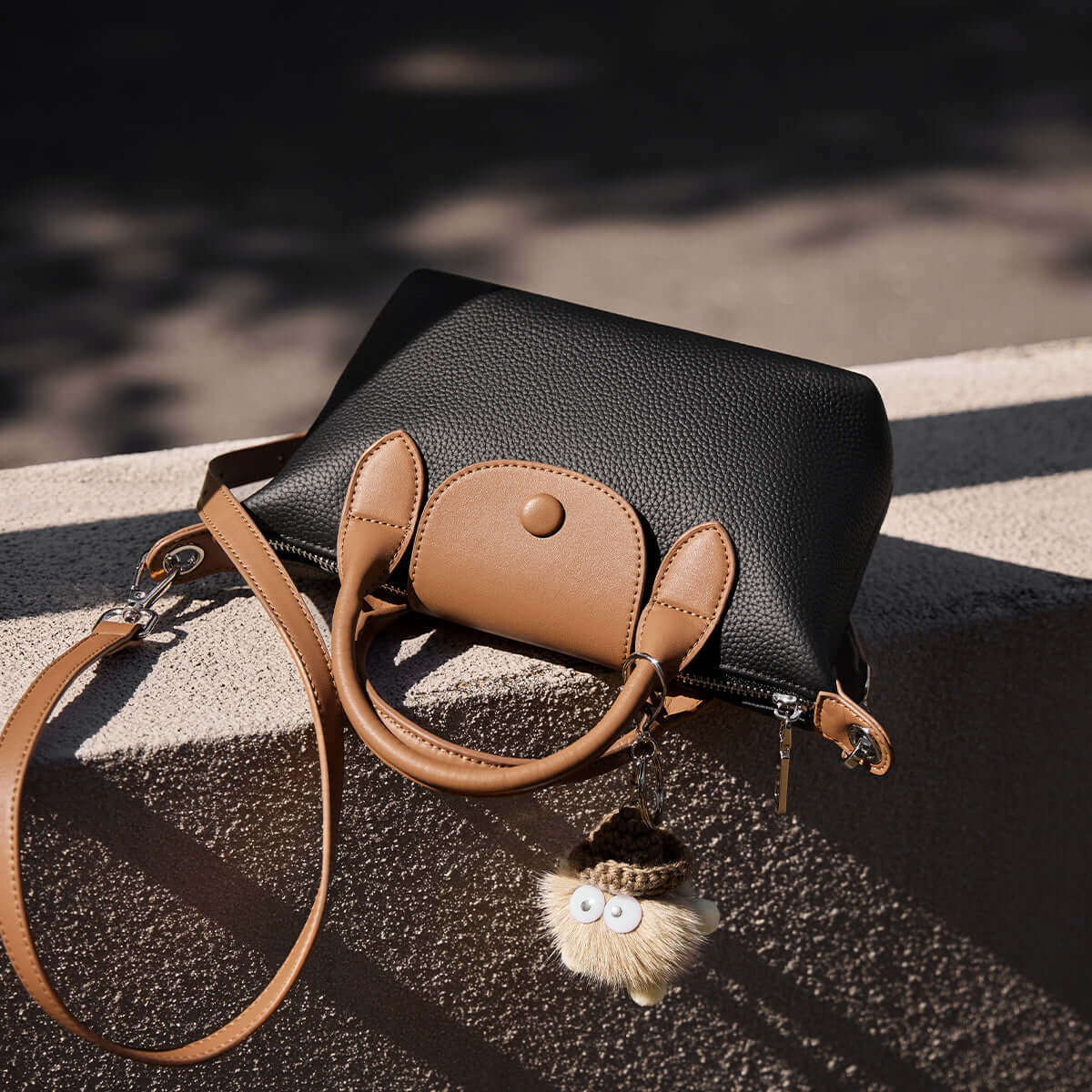 Amelia Top Handle Leather Bag Nalandu