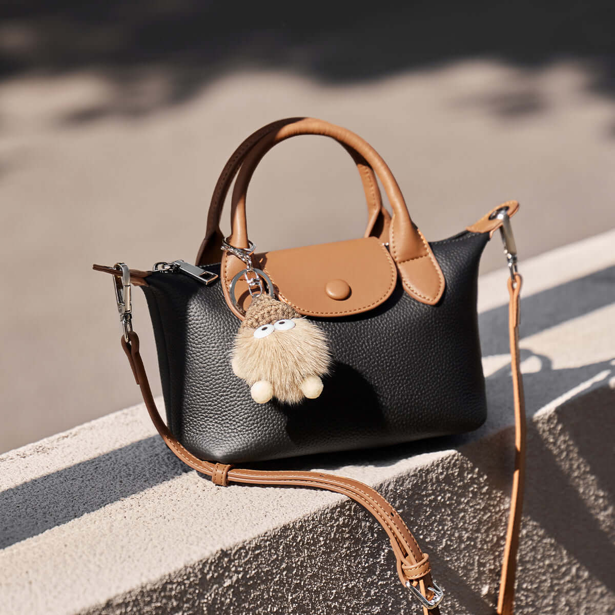 Amelia Top Handle Leather Bag Nalandu