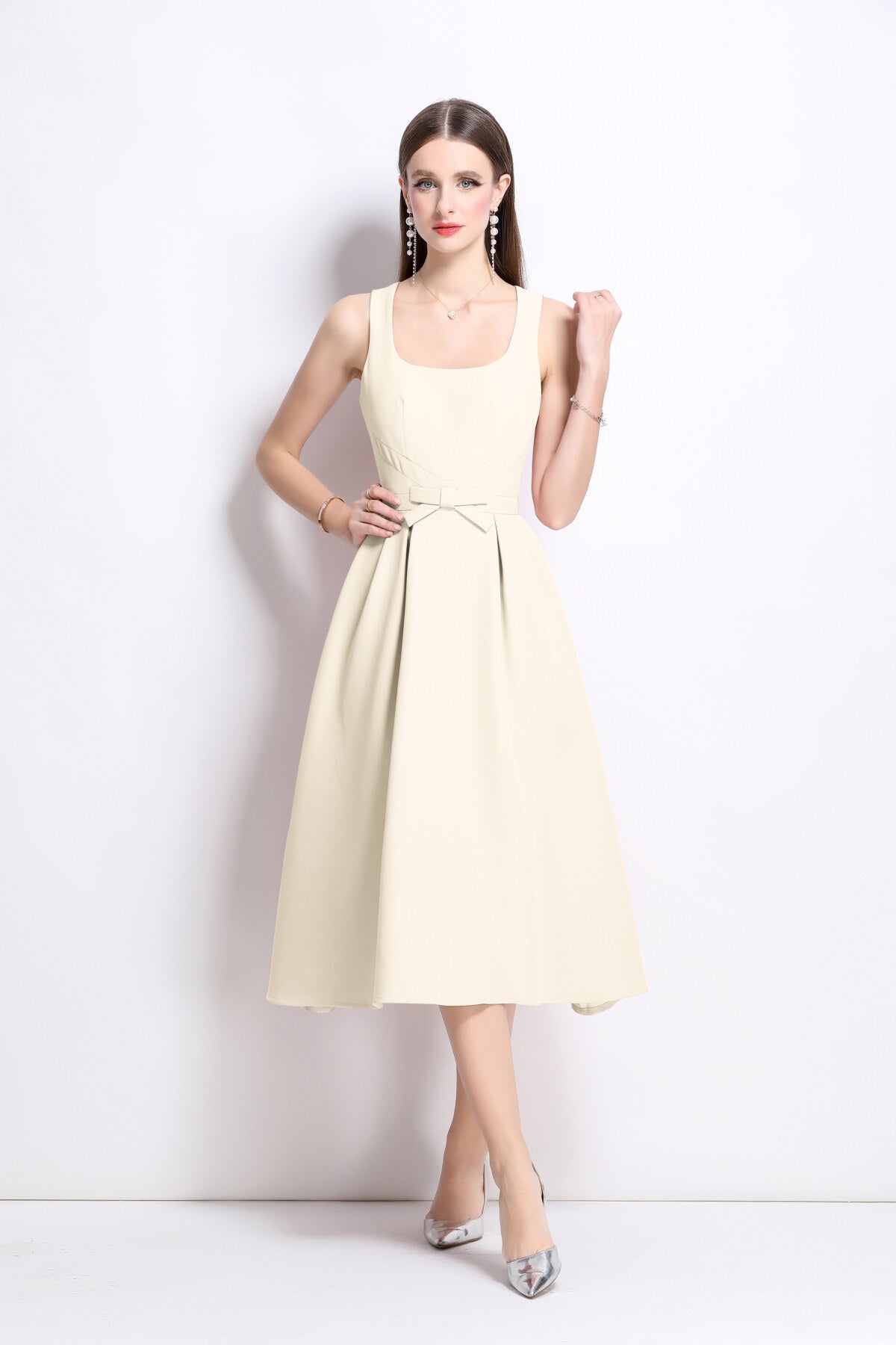 Classic Slim-Fit Midi Dress DZA