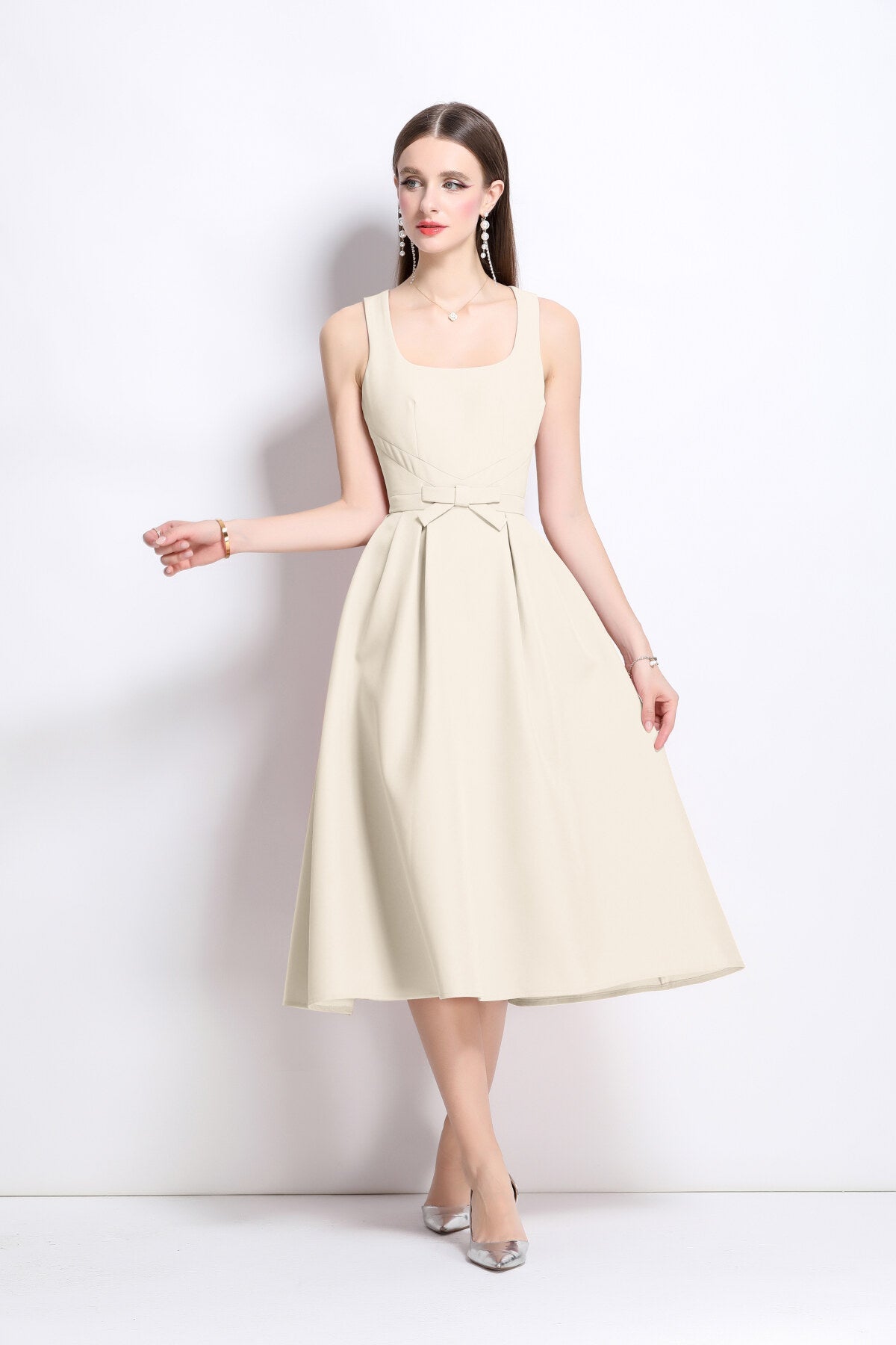 Classic Slim-Fit Midi Dress DZA