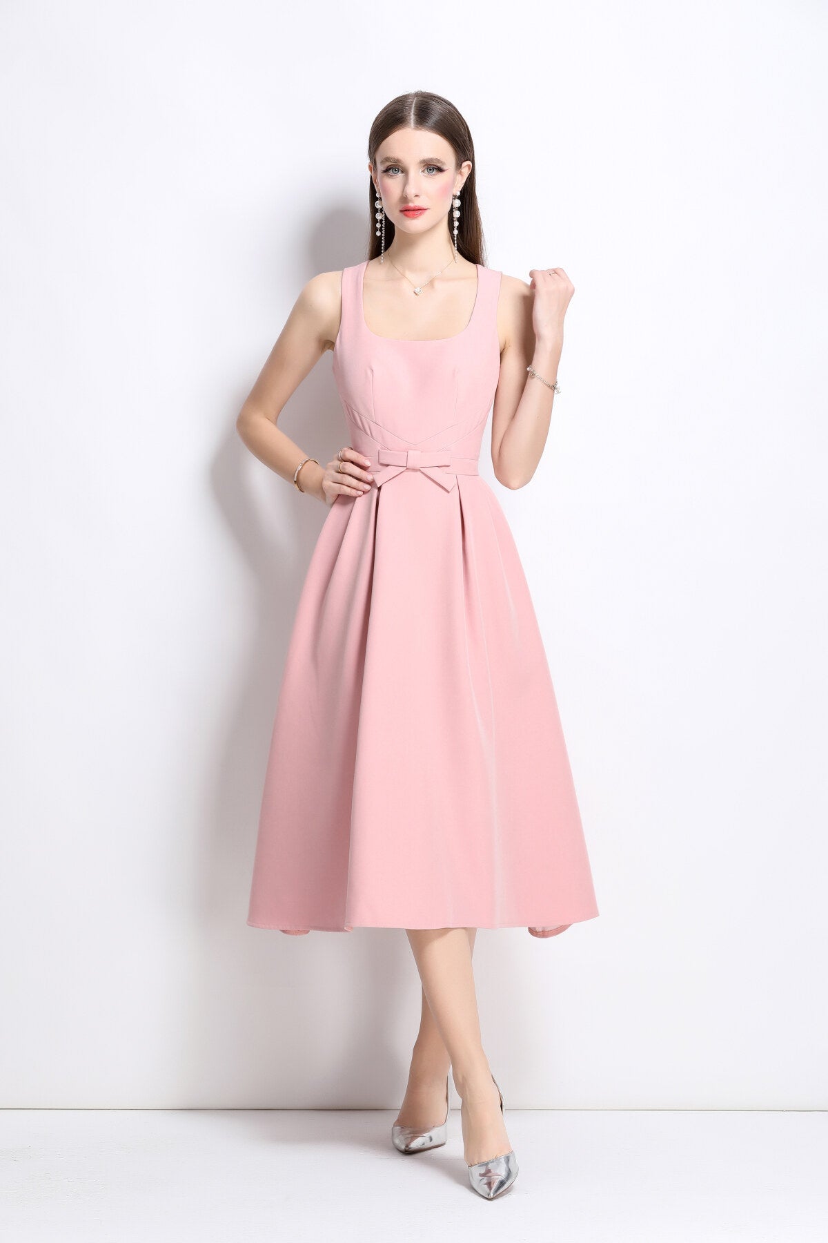 Classic Slim-Fit Midi Dress DZA