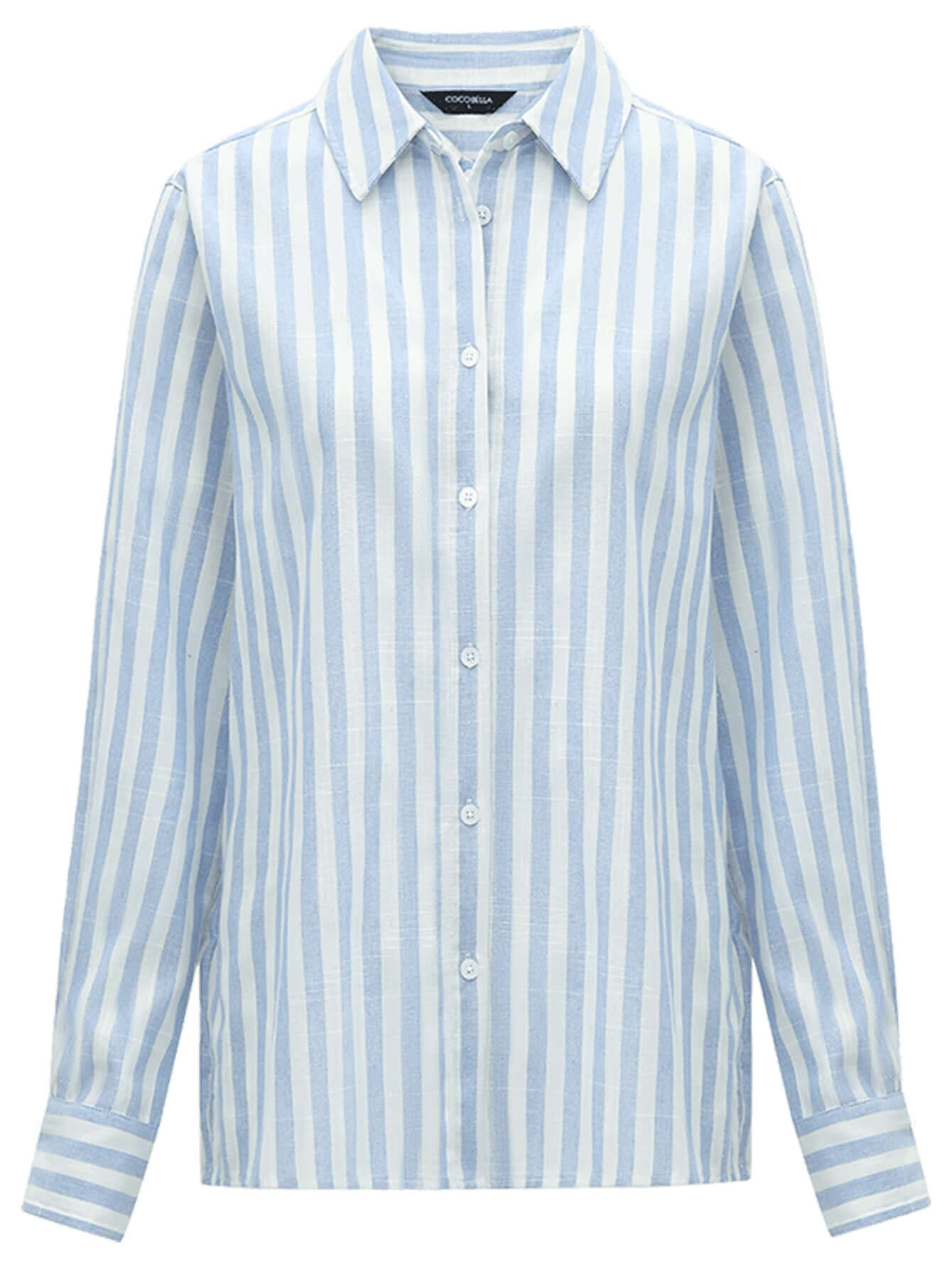 Blue & White Striped Shirt Cocobella