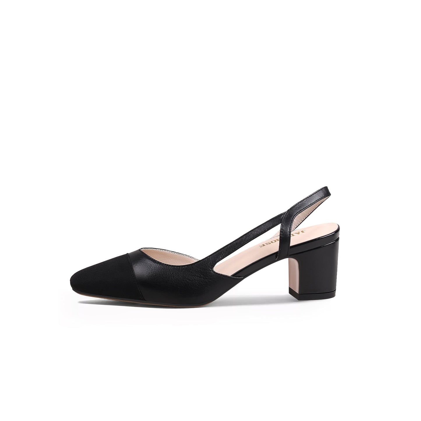 Cap Toe Block Heel Slingbacks Jady Rose