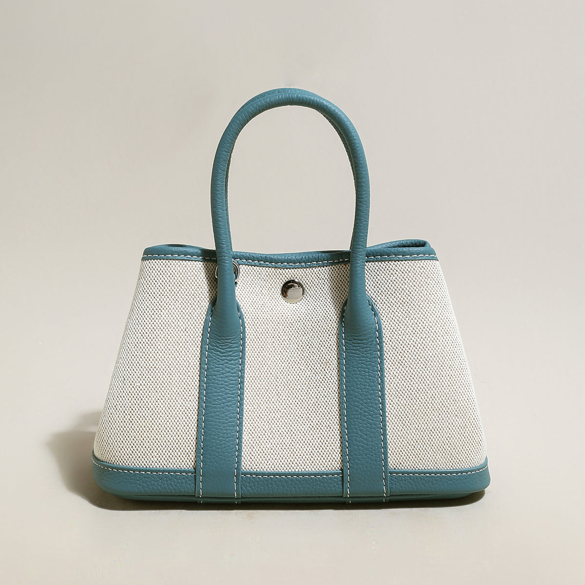 Canvas & Leather Top Handle Bag Cilela
