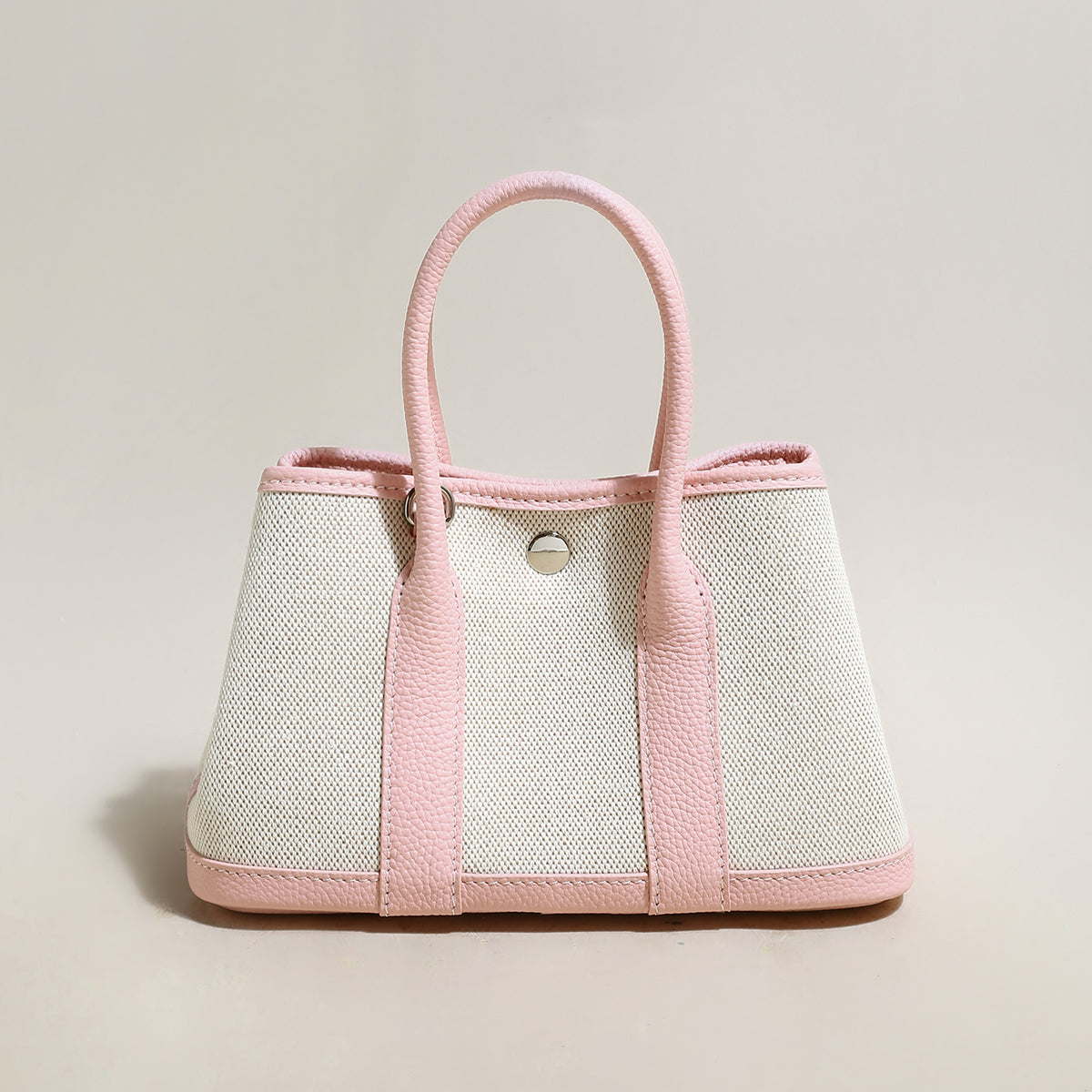 Canvas & Leather Top Handle Bag Cilela