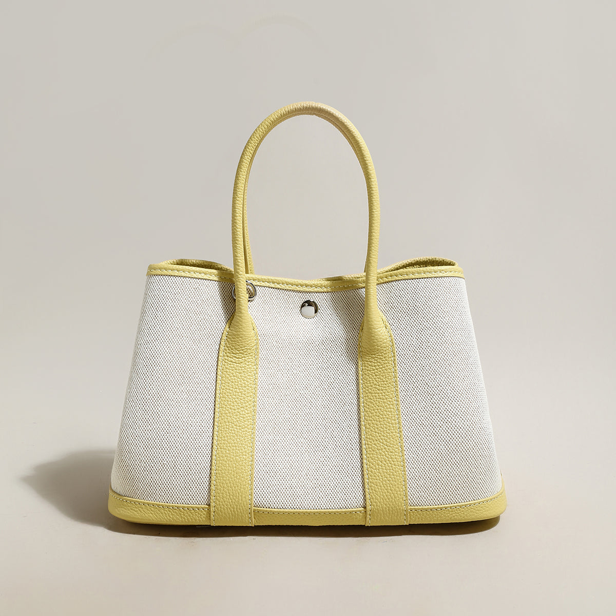 Canvas & Leather Top Handle Bag Cilela