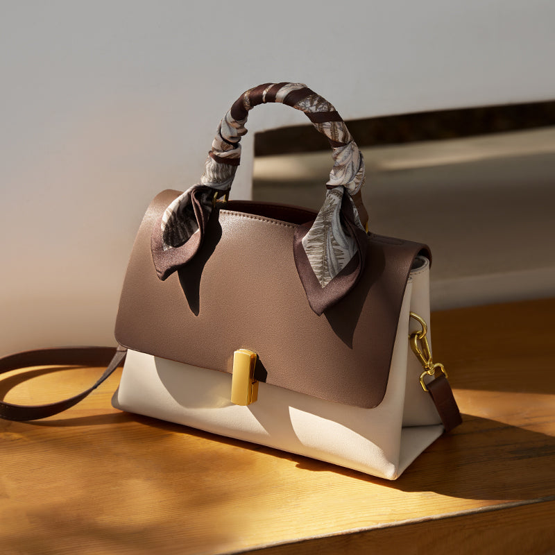 Chocolate Scarf Handbag Nalandu
