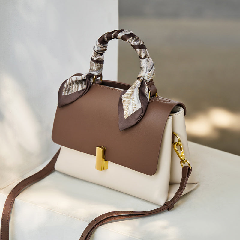 Chocolate Scarf Handbag Nalandu