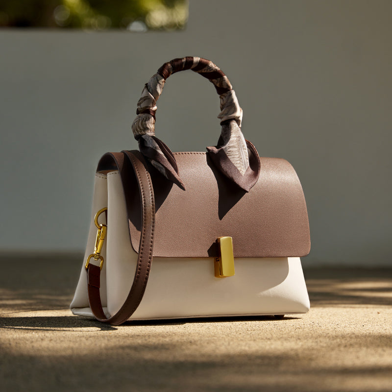 Chocolate Scarf Handbag Nalandu