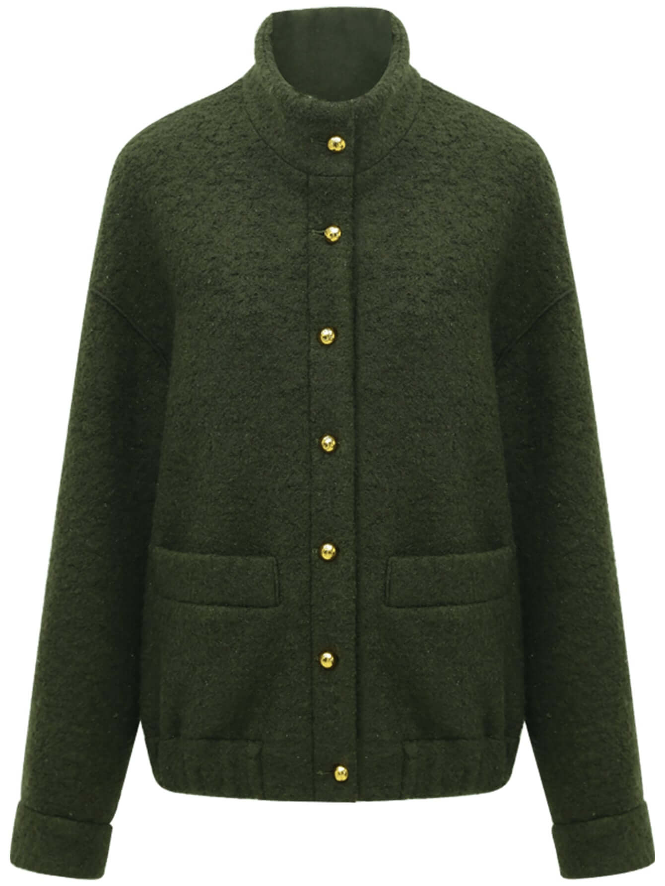 Classic Green Wool Coat Cocobella