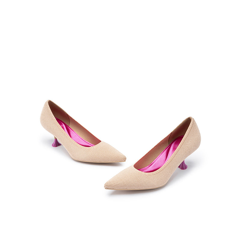 Classy Pointed Toe Kitten Heels MALOVE MZ