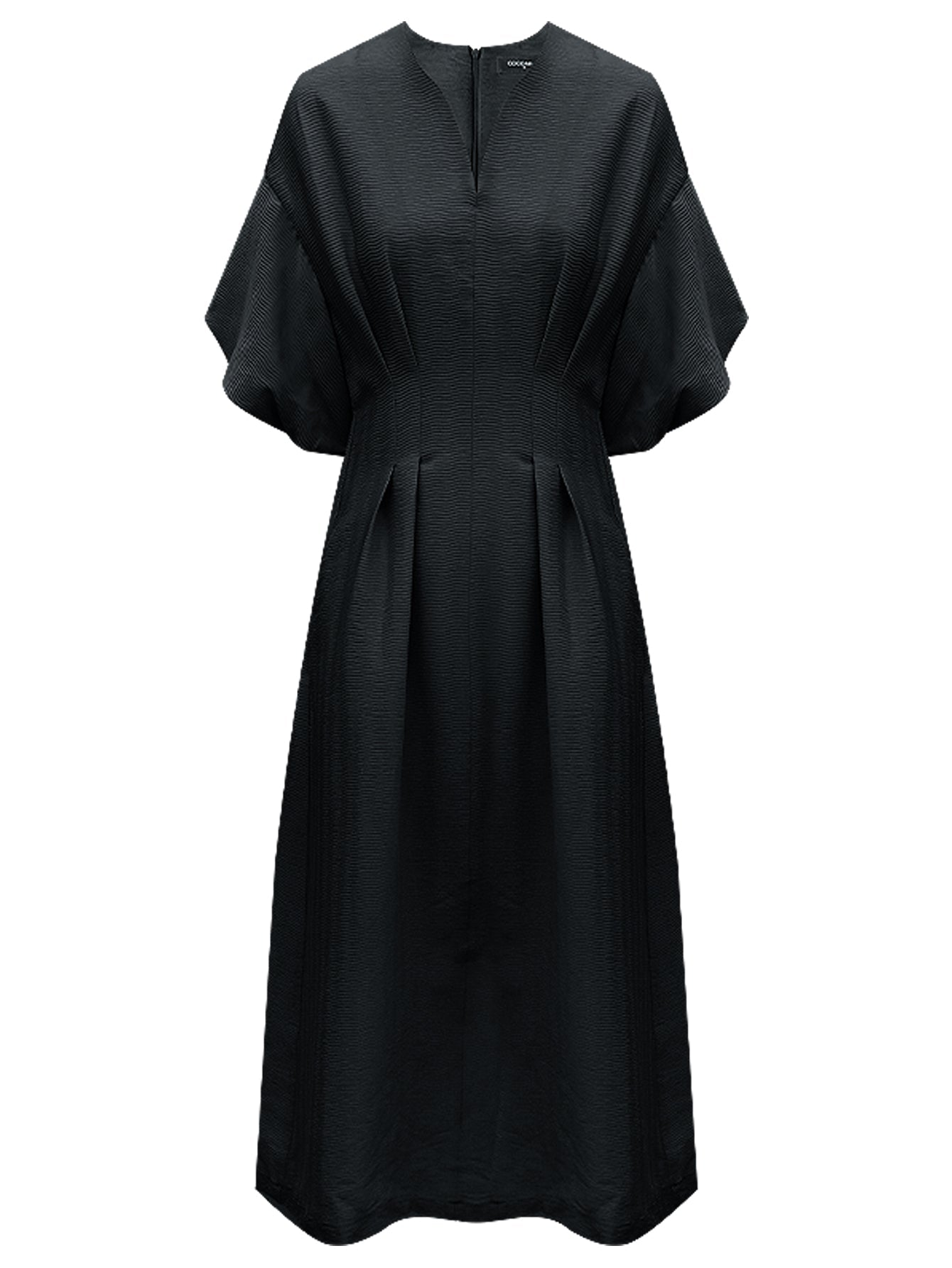 Elegant Pleated Tea Dress Cocobella