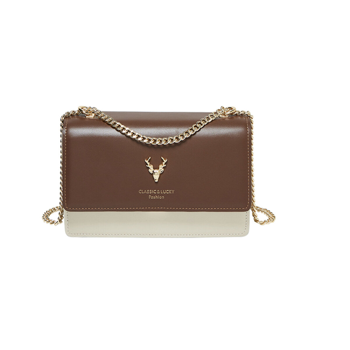 Kylie Double Chained Leather Shoulder Bag Nalandu