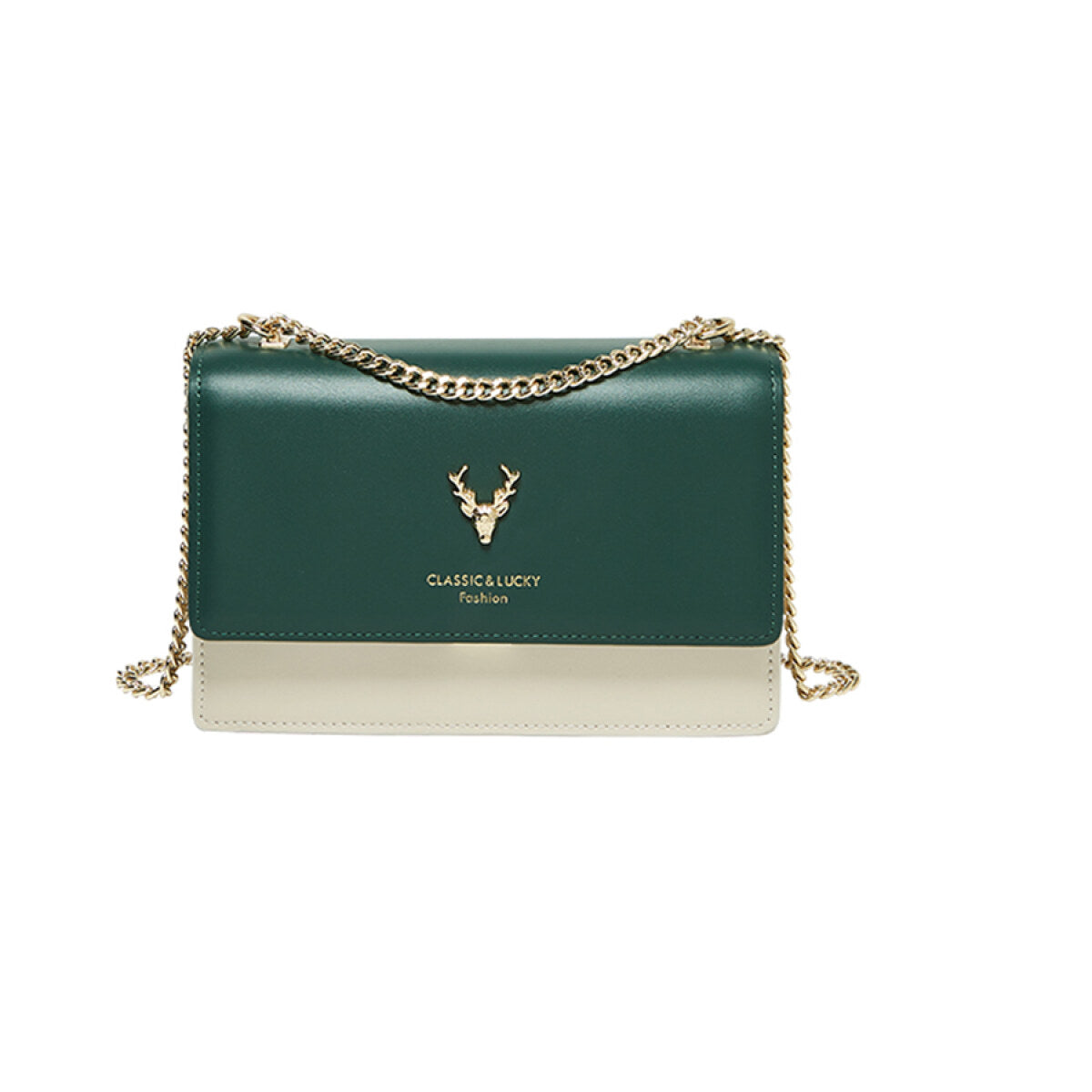 Kylie Double Chained Leather Shoulder Bag Nalandu