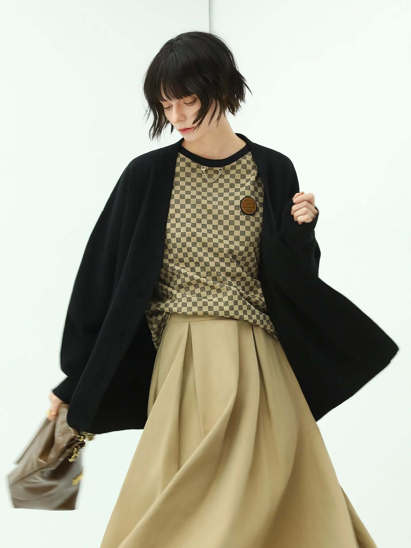 Black Knit Button Cardigan Cocobella