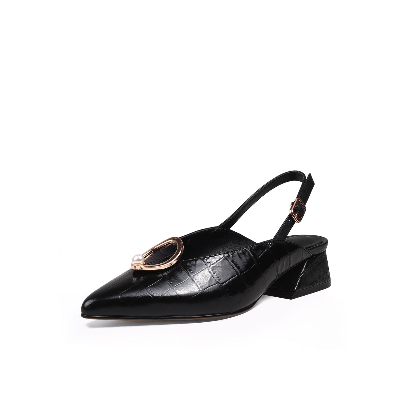 Retro Leather Slingback Sandals Jady Rose