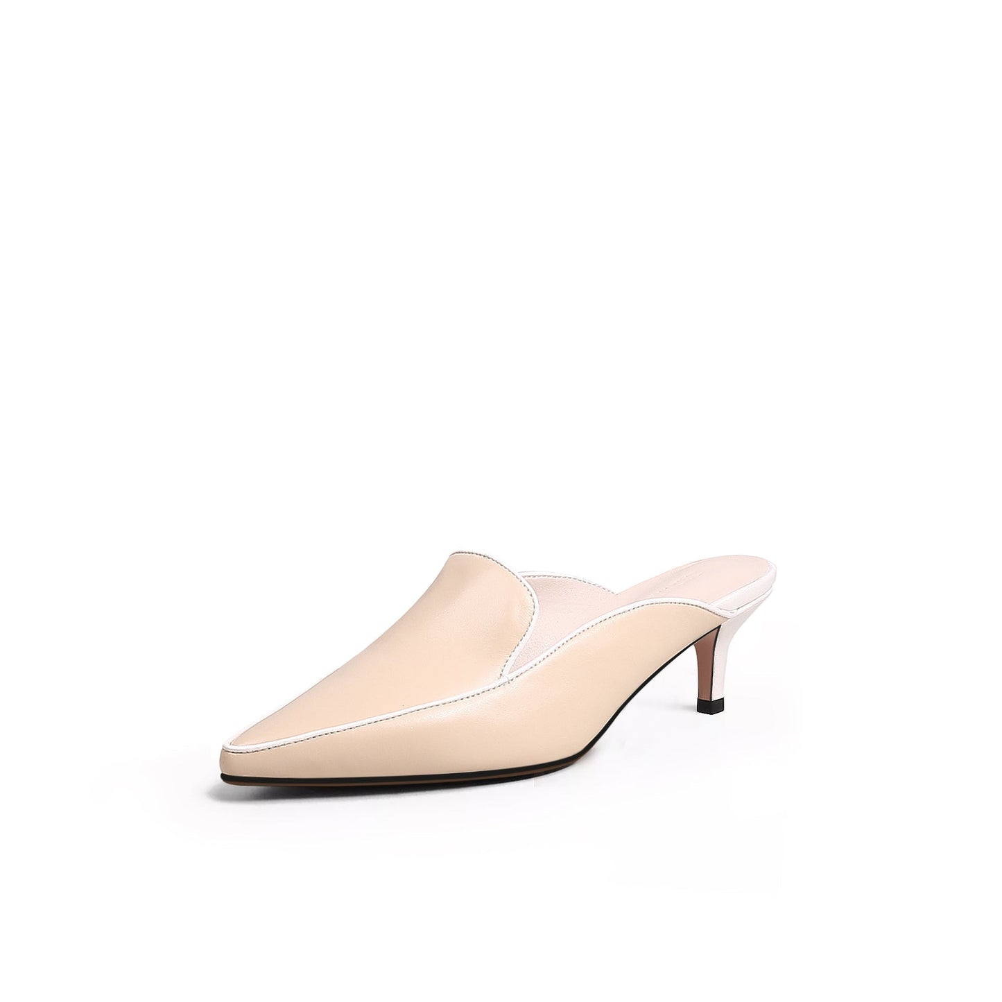 Pointed Toe Kitten Mules Jady Rose