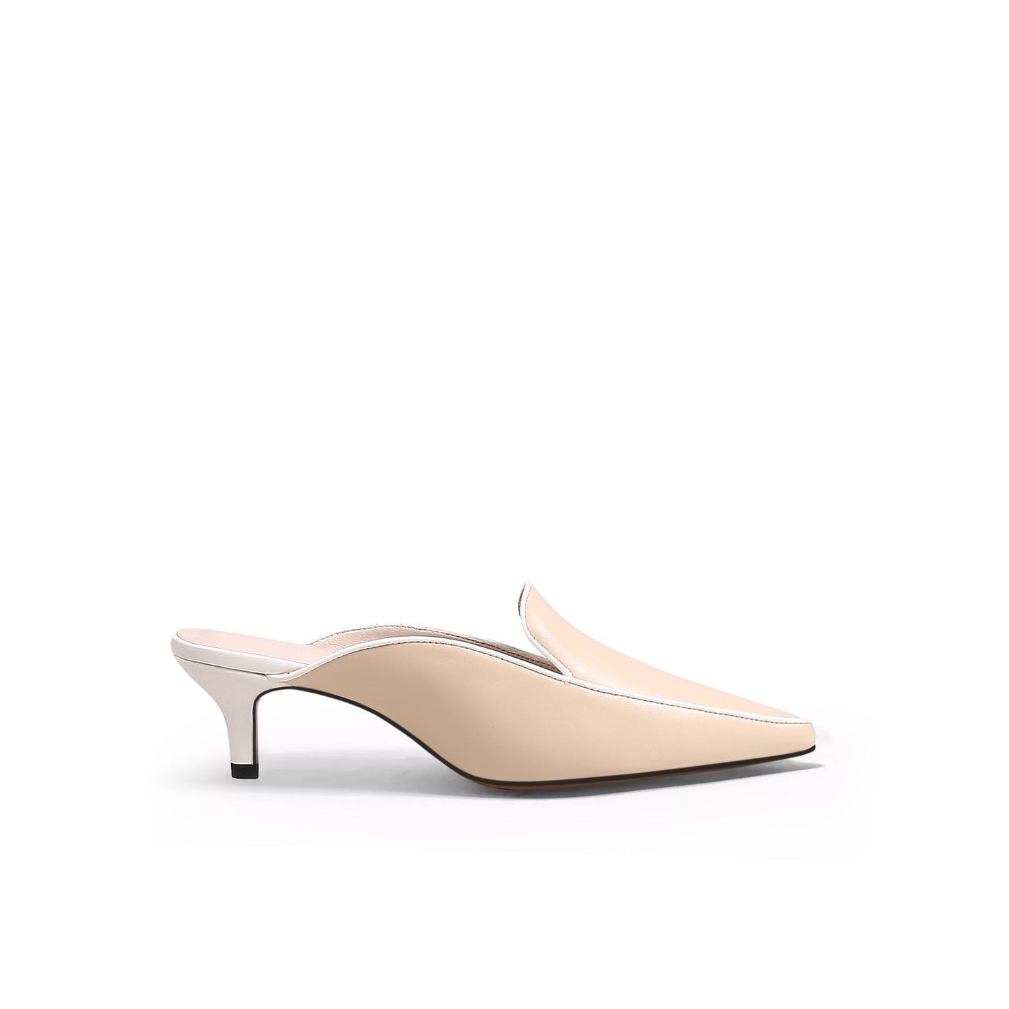 Pointed Toe Kitten Mules Jady Rose